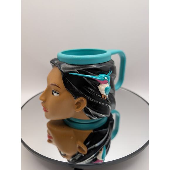 Vintage Disney Pocahontas & John Smith Figural Head Mugs - Picture 3 of 3